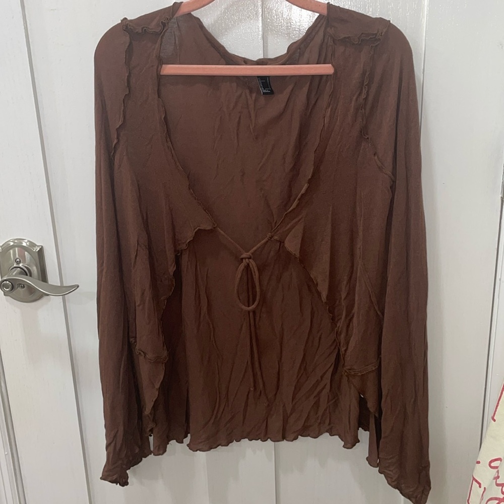 Forever21 cute brown cover up sweater